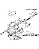 Caliper brake-center pull
