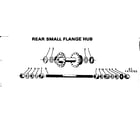Sears 502474812 rear small flange hub diagram