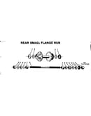 Rear small flange hub
