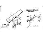 Sears 502474760 caliper brake diagram