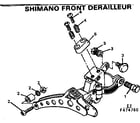 Sears 502474812 shimano front derailleur diagram