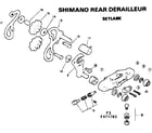 Sears 502474760 shimano rear derailleur diagram