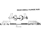 Sears 502474790 rear small flange hub diagram