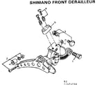 Sears 502474790 shimano front derailleur diagram