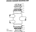 Sears 502474811 crank hanger bearing set diagram