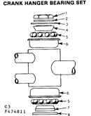 Crank hanger bearing set