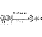 Sears 502474811 front hub set diagram