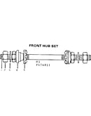 Front hub set