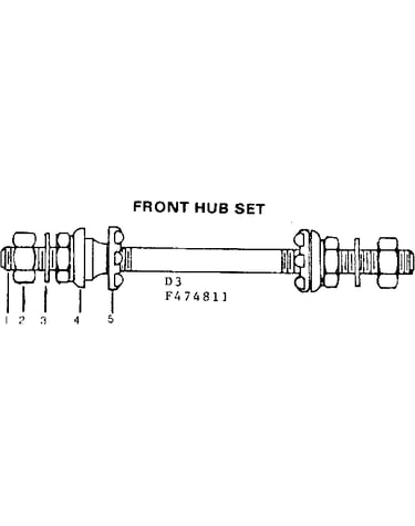 Front hub set