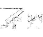 Sears 502474811 dia-compe side pull caliper brake diagram
