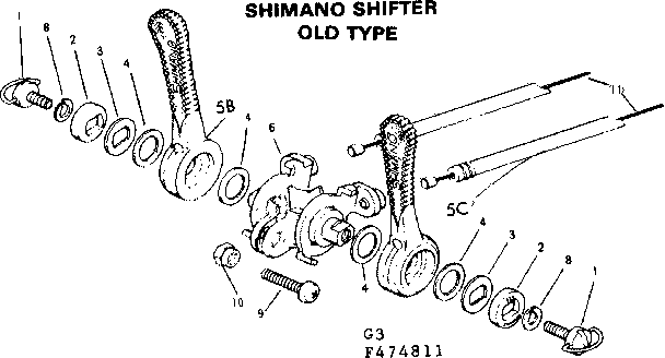 Shimano shifter old type