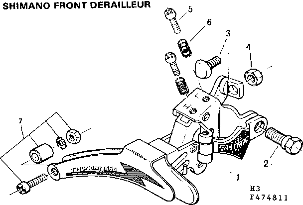 Shimano front derailleur