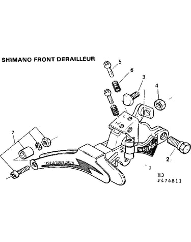 Shimano front derailleur