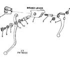 Sears 502474930 brake lever diagram