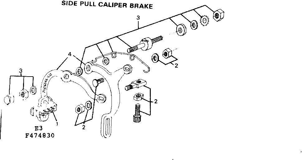 Side pull caliper brake