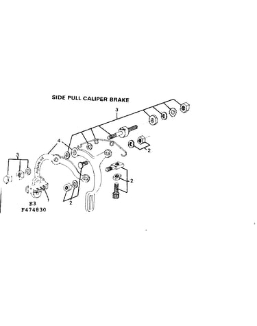 Side pull caliper brake