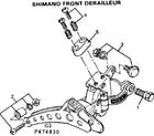 Sears 502474830 shimano front derailleur diagram