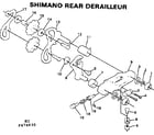 Sears 502474830 shimano rear derailleur diagram