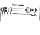 Sears 502474840 front hub set diagram