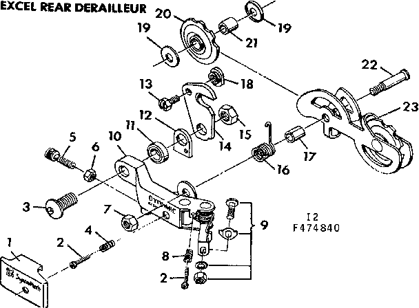 Excel rear derailleur