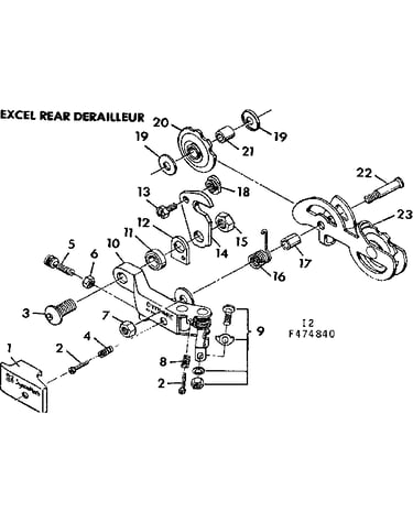 Excel rear derailleur