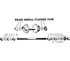 Sears 502474950 rear small flange hub diagram