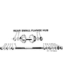 Rear small flange hub