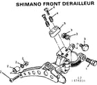 Sears 502474950 shimano front derailleur diagram