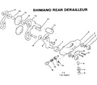 Sears 502474850 shimano rear derailleur diagram