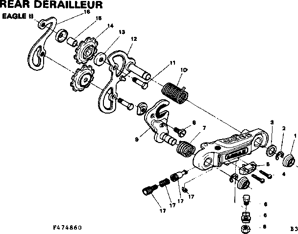 Rear derailleur-eagle ii
