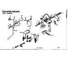Sears 502474860 caliper brake-dia-compe diagram