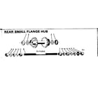 Sears 502474860 rear small flange hub diagram