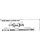 Rear small flange hub