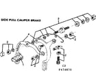 Sears 502474970 side pull caliper brakes diagram