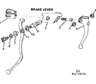 Sears 502474970 brake lever diagram