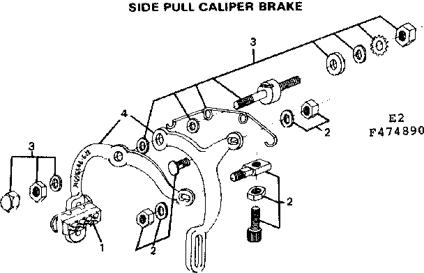 Side pull caliper brake
