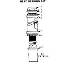 Sears 502474980 head bearing set diagram
