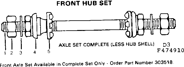 FRONT HUB SET