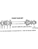 Front hub set