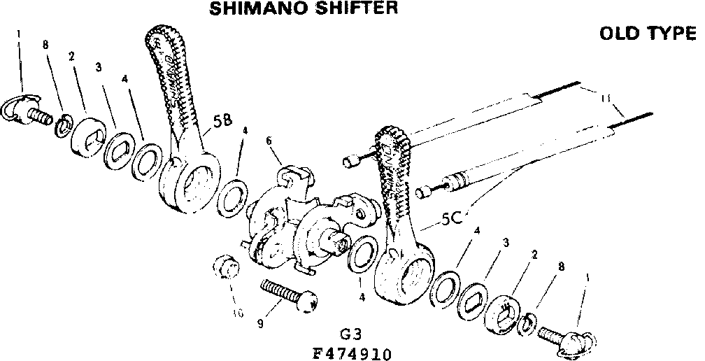 SHIMANO SHIFTER, OLD TYPE