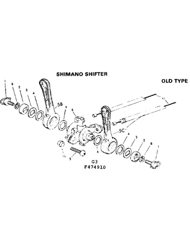 Shimano shifter, old type