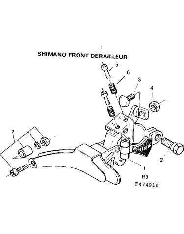 Shimano front derailleur