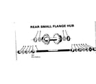 Sears 502474911 rear small flange hub diagram