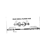 Rear small flange hub