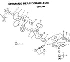 Sears 502474911 shimano rear derailleur/skylark diagram