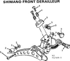 Sears 502474911 shimano front derailleur diagram