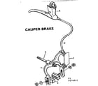 Sears 502474911 caliper brake diagram