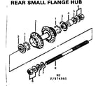Sears 502474960 rear small flange hub diagram
