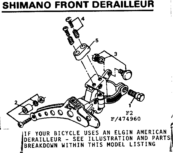 Shimano front derailleur