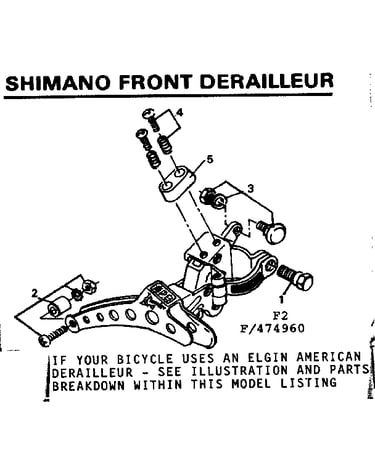 Shimano front derailleur